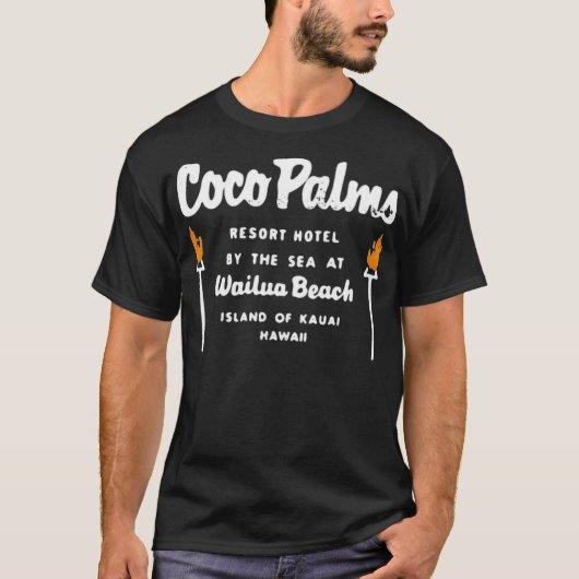 Coco Palms - Hawaii - Tiki Bar T-shirt (Voorkant)