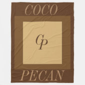 Coco Pecan Blanket Fleece Deken (Voorkant)