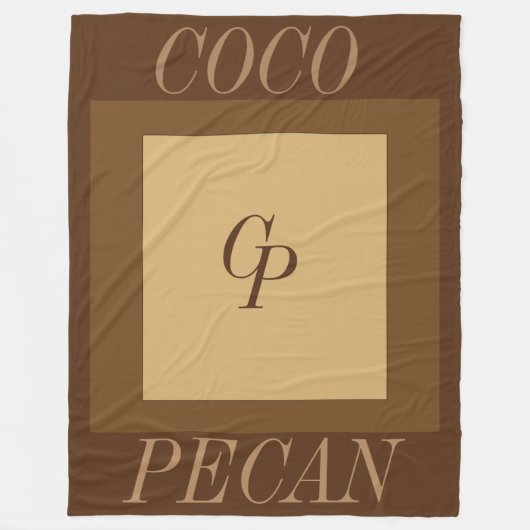 Coco Pecan Blanket Fleece Deken (Voorkant)