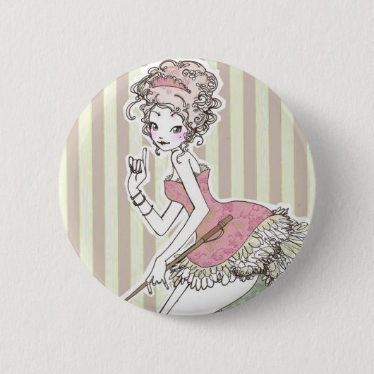 Coco pin#1 ronde button 5,7 cm (Voorkant)