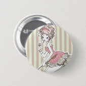 Coco pin#1 ronde button 5,7 cm (Voorkant /achterkant)