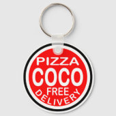 Coco Pizza Delivery Sleutelhanger (Voorkant)