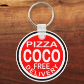 Coco Pizza Delivery Sleutelhanger (Voorkant)