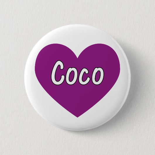 Coco Ronde Button 5,7 Cm (Voorkant)
