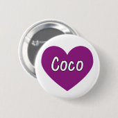 Coco Ronde Button 5,7 Cm (Voorkant /achterkant)