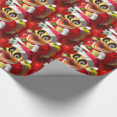 Coco Rubber Ducky Santa Cadeaupapier (Hoek)