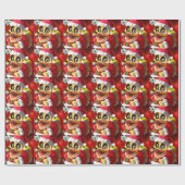 Coco Rubber Ducky Santa Cadeaupapier (Vlak)