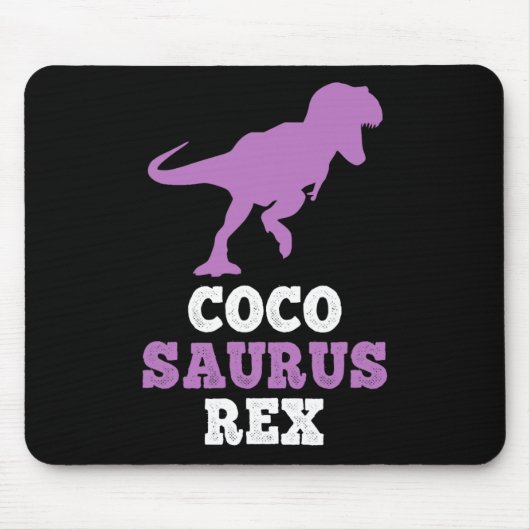 Coco-saurus Rex Dino Dinosaur Cocosaurus Funny  Muismat (Voorkant)