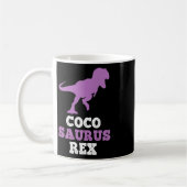 Coco-saurus Rex Dino Dinosaur Cocosaurus Grappig Koffiemok (Links)