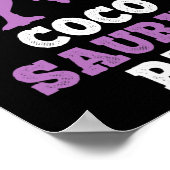 Coco-saurus Rex Dino Dinosaur Cocosaurus Grappig  Poster (Hoek)