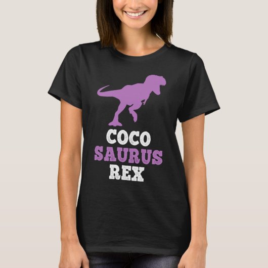 Coco-saurus Rex Dino Dinosaur Cocosaurus Grappig  T-shirt (Voorkant)