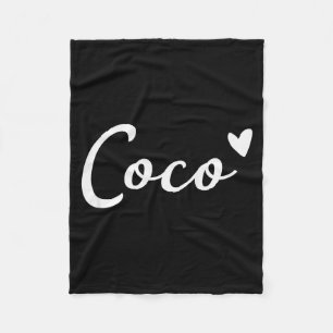 Coco Schattig Hart Grappige Oma Moederdag  Fleece Deken