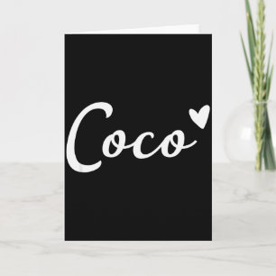 Coco Schattig Hart Grappige Oma Moederdag  Kaart