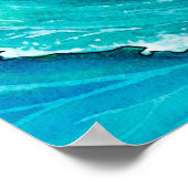 Coco the Hawaiian Surfing Bunny Wall Hanging Poster (Hoek)