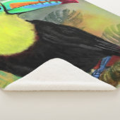 Coco Toucan Sherpa Blanket Sherpa Deken (3/4)