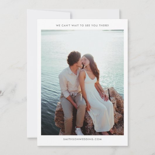 COCO Waterverf Palm Leaf bruiloft uitnodiging (Achterkant)