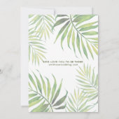 COCO Waterverf Palmblad Sla de datum op Kaart (Achterkant)