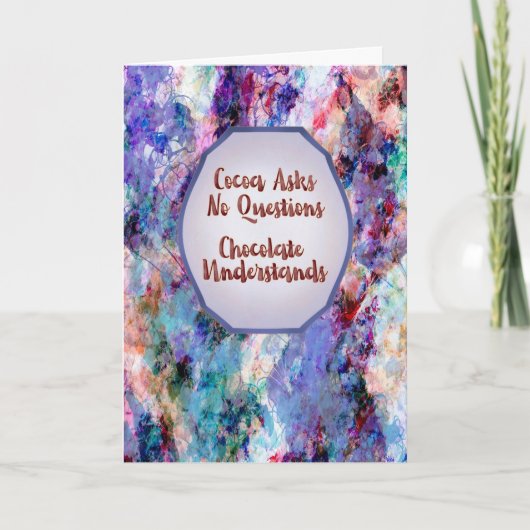 Cocoa Asks No Questions – Keep Calm and Truffle On Kaart (Voorkant)