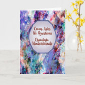 Cocoa Asks No Questions – Keep Calm and Truffle On Kaart (Gele Bloem)