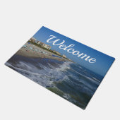 Cocoa Beach Coastline Welkom Doormat Deurmat (Schuin)