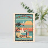 Cocoa Beach FL – Space Coast Retro jaren 50 Briefkaart (Staand voorkant)