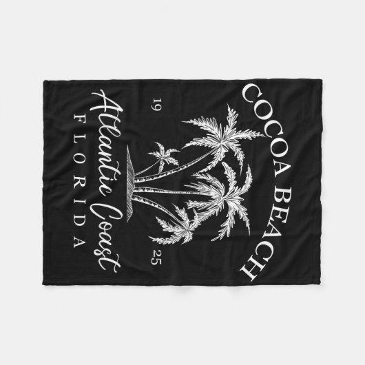 Cocoa Beach, Florida Beach Design Tribal Gi Fleece Deken (Voorkant (Horizontaal))