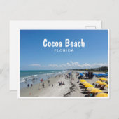 Cocoa Beach, Florida beach scene foto Briefkaart (Voorkant / Achterkant)
