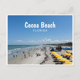 Cocoa Beach, Florida beach scene foto Briefkaart