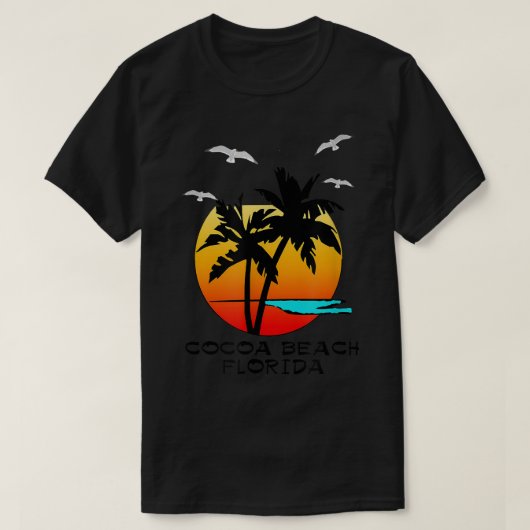 COCOA BEACH FLORIDA, BESTEMMING T-SHIRT (Design voorkant)