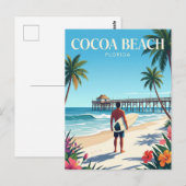 Cocoa Beach Florida Briefkaart (Voorkant / Achterkant)