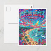 Cocoa Beach Florida Briefkaart (Voorkant / Achterkant)