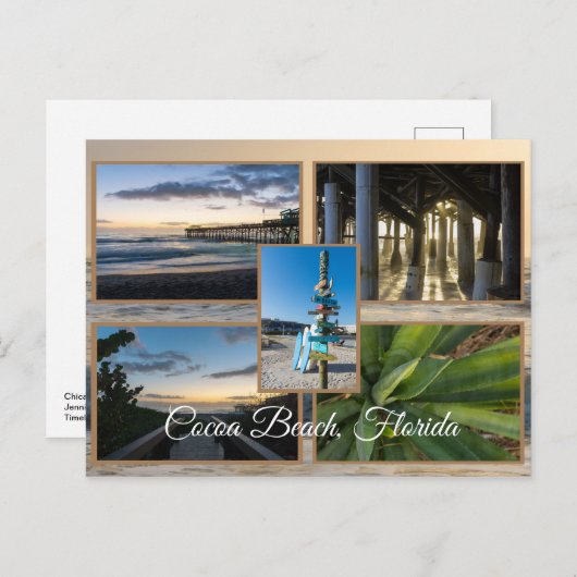 Cocoa Beach Florida Briefkaart (Voorkant / Achterkant)