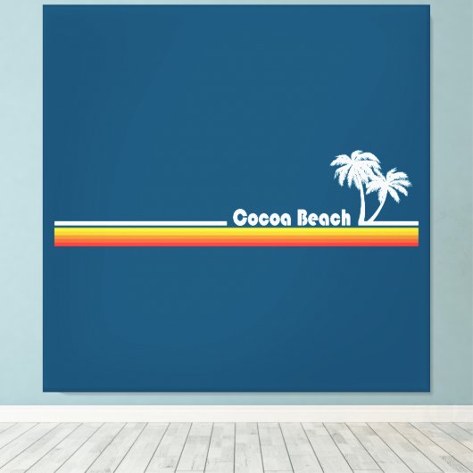 Cocoa Beach Florida Canvas Afdruk (Insitu (Houten vloer))