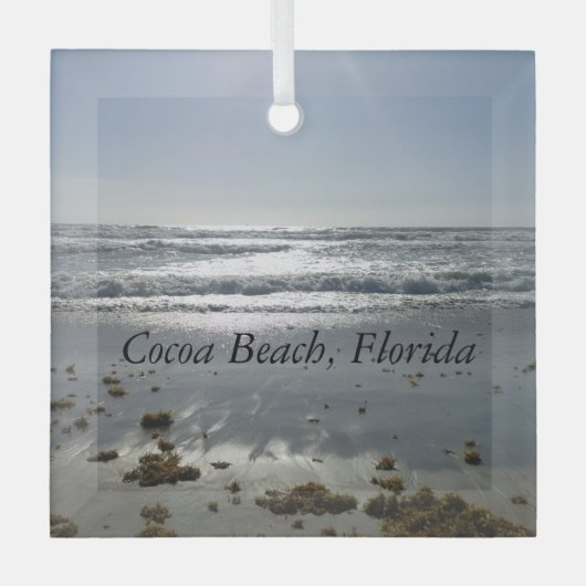Cocoa Beach Florida Glas Ornament (Voorkant)