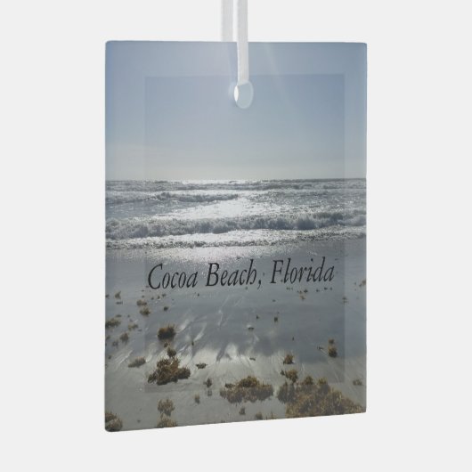 Cocoa Beach Florida Glas Ornament (Voorkant Rechts)