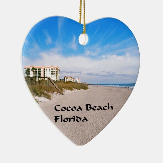 Cocoa Beach Florida Keramisch Ornament (Rechts)