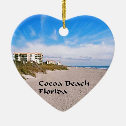 Cocoa Beach Florida Keramisch Ornament (Voorkant)