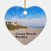Cocoa Beach Florida Keramisch Ornament (Achterkant)