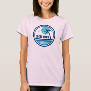 Cocoa Beach Florida Palm Tree Vogels T-shirt