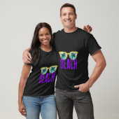 Cocoa Beach Florida Palm Trees Retro Souvenir Flo T-shirt (Unisex)