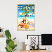 Cocoa Beach Florida Reisposter Princess Royal Poster (Thuiskantoor)