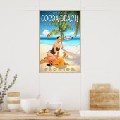 Cocoa Beach Florida Reisposter Princess Royal Poster (Keuken)