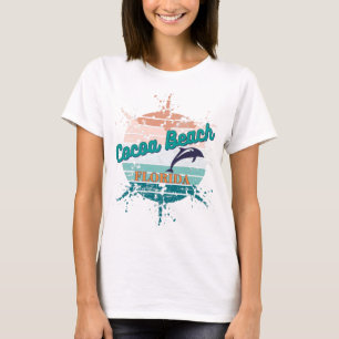 Cocoa Beach Florida Retro Sunset T-shirt