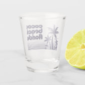 Cocoa Beach Florida Shot Glas (Achterkant)