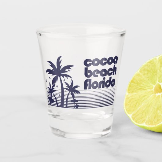 Cocoa Beach Florida Shot Glas (Voorkant)