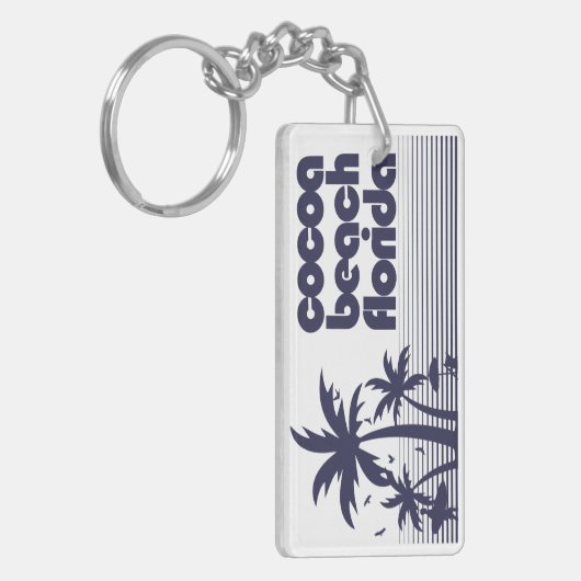 Cocoa Beach Florida Sleutelhanger (Voorkant Links)
