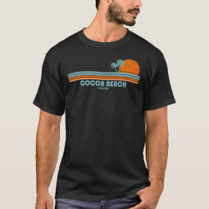 Cocoa Beach Florida Sun Palm Trees T-shirt