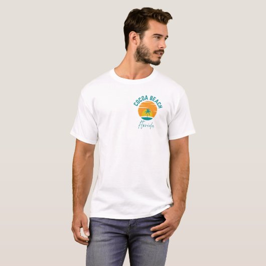 Cocoa Beach Florida T-Shirt (Voorkant volledig)