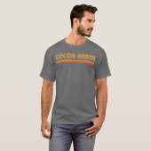 Cocoa Beach Florida  throwback vakantie Sou T-shirt (Voorkant volledig)