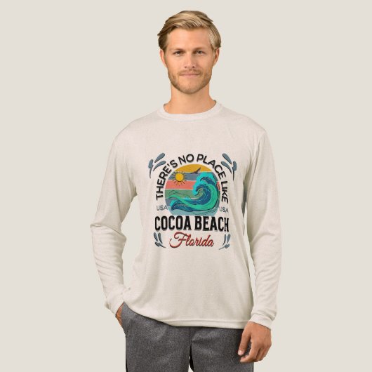 Cocoa  Beach, Florida Tri-Blend Shirt (Voorkant)